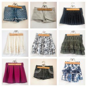 Women's skirt/shorts/yoga pants lot of 31 - size S - H&M, Guess, Free People